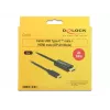 Adaptador de cabo de vídeo DeLOCK 85259 USB Type-C para HDMI 2 m preto