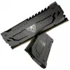 Patriot Viper Steel PVS464G320C6K DDR4 64GB (2x32GB) 3200MHz CL16 288 pinos DIMM kit de memória para desktop, XMP 2.0