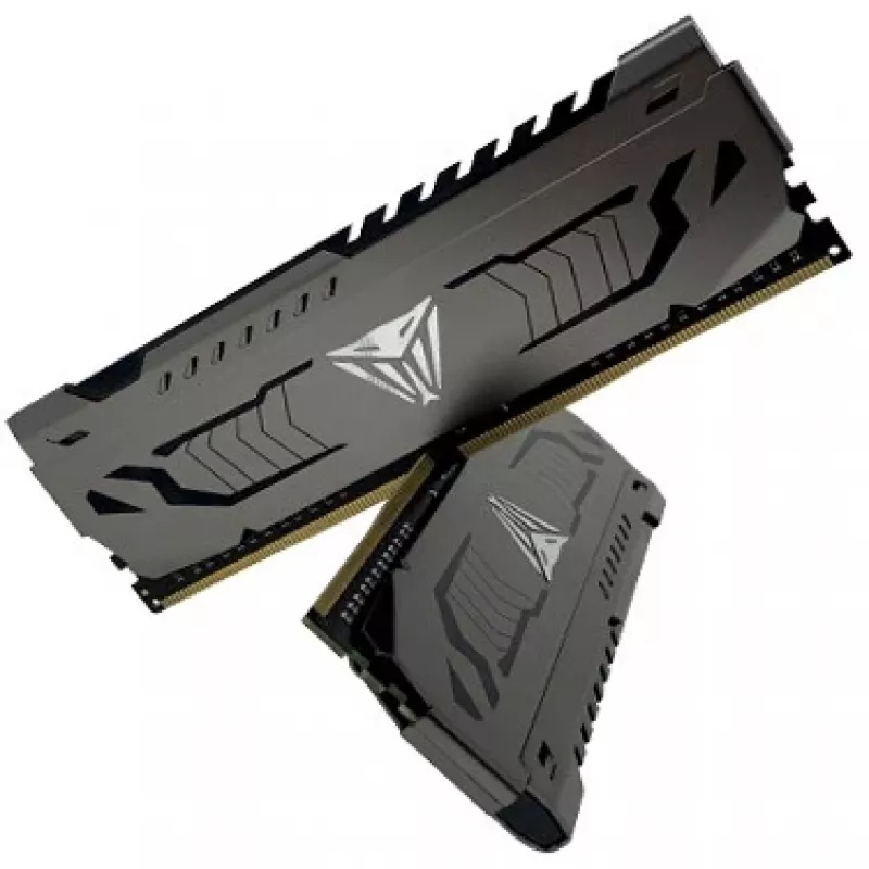 Patriot Viper Steel PVS464G320C6K DDR4 64GB (2x32GB) 3200MHz CL16 288 pinos DIMM kit de memória para desktop, XMP 2.0
