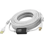 Cabo USB 2.0 Vision branco 15 m USB A para USB B 0,48 Gbit/s