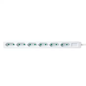 Extensão de energia LogiLink LPS231 1.5m 6 tomadas AC interior branco