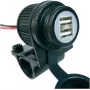 Albrecht (Midland) 73700 Duo tomada USB, 12-24 V, para mota, quad, automóvel e barco