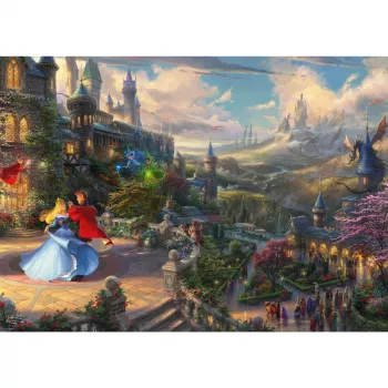 Puzzle Schmidt Spiele Thomas Kinkade Studios Disney Dreams Collections Bela Adormecida 1000 peças