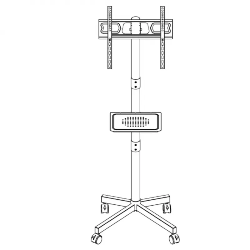MONTIS MT191 ATLAS Suporte de TV móvel para 23-60 polegadas, VESA 400x400, preto