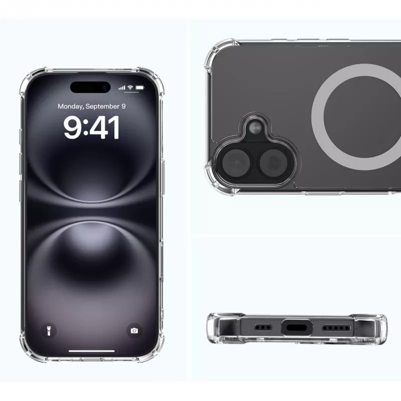 Capa Border Case 4smarts Ibiza para iPhone 17 16 cm Transparente