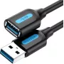 Cabo de extensão USB 3.0 Vention CBHBI, macho para fêmea, 3 m, preto