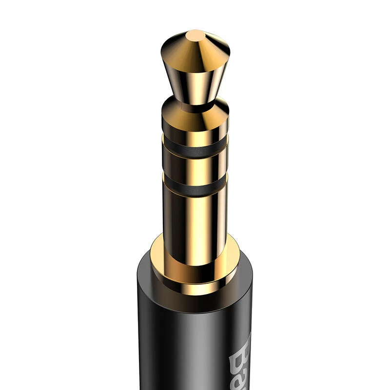 Cabo de áudio Baseus Yiven USB-C para mini jack 3,5 mm, 1,2 m (preto)