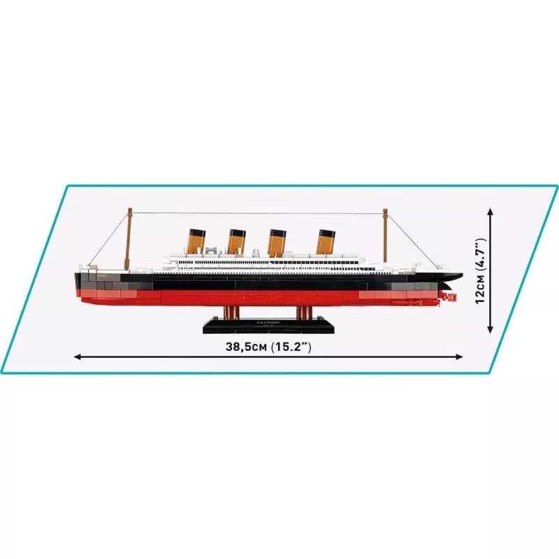 Conjunto de construção Cobi R.M.S. Titanic Modelo 593 peças COBI-1680 — Blocos de montagem à escala