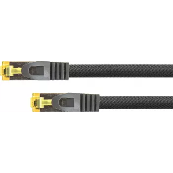 Cabo de rede Python 8070PY-075S RJ-45 Cat7 7,5 m preto
