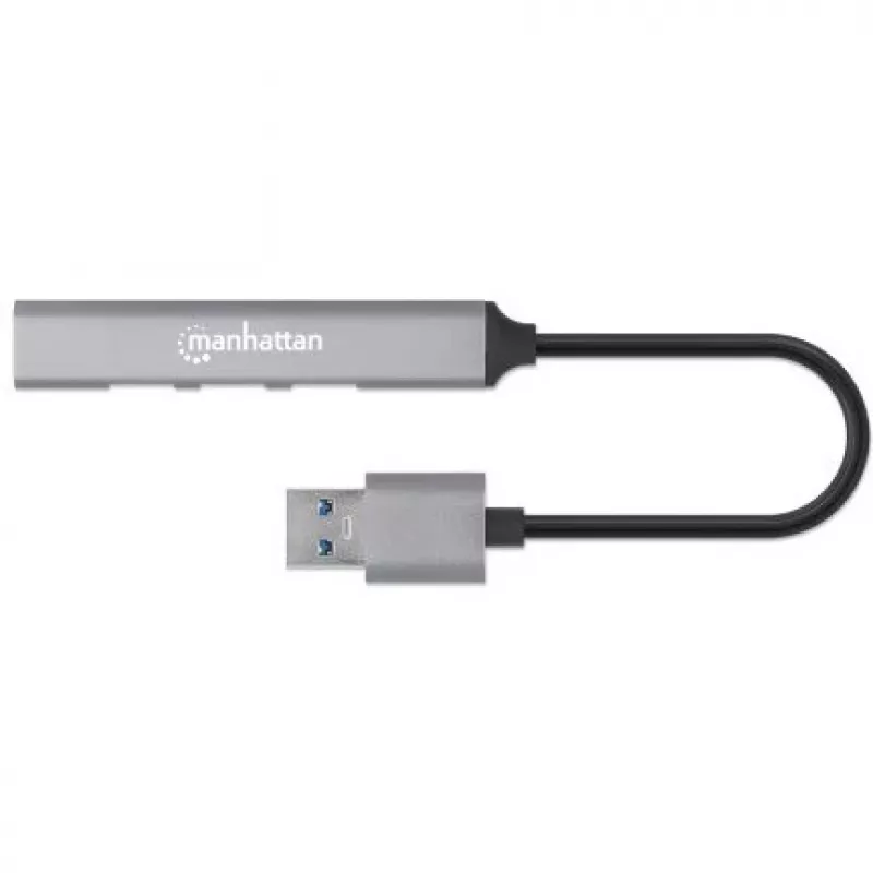 Hub Manhattan USB-A 4 portas, 4x portas USB-A (1x 5 Gbps USB 3.2 Gen1…
