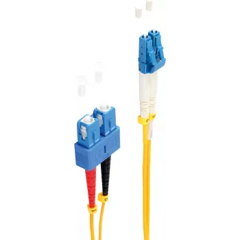 shiverpeaks BS77810 cabo de fibra ótica 3 m LC SC OS1/OS2 amarelo (BS77810)