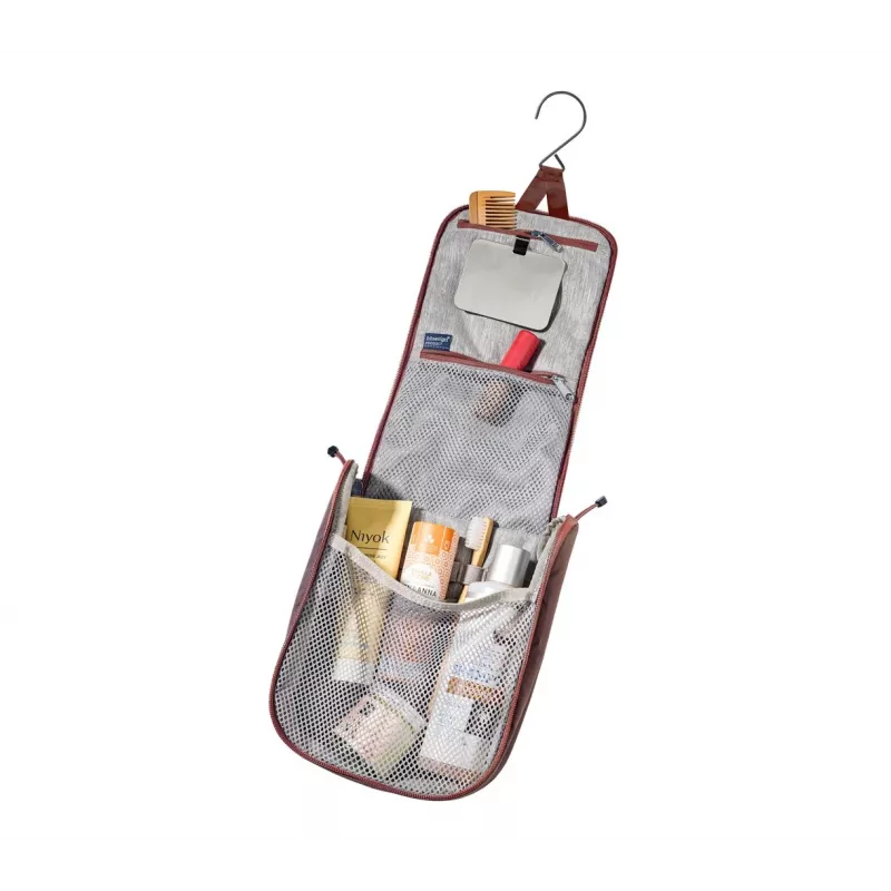 Bolsa de higiene DEUTER Wash Center I – bolsa de higiene de viagem compacta, rosinen/caspia
