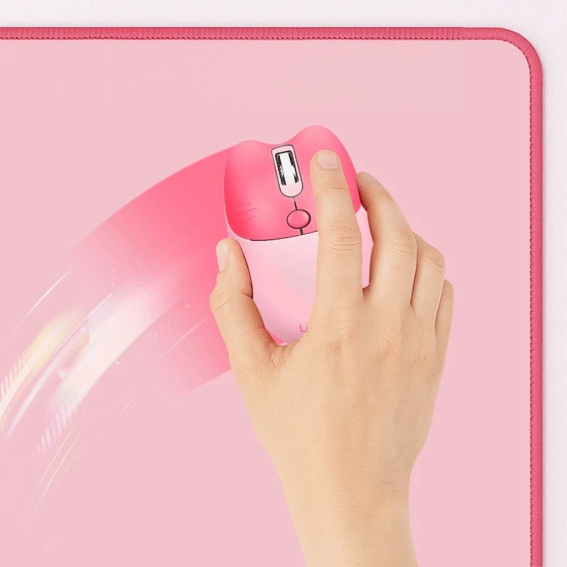 Tapete de secretária XXL para rato e teclado, rosa