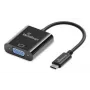 Conversor de vídeo USB-C para VGA MediaRange MRCS229 20 cm — adaptador de cabo preto