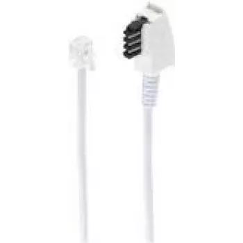 Cabo telefónico ShiverPeaks BS70043-W 3 m TAE RJ-11 branco