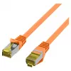 Cabo de patch RJ45 Cat.6A S/FTP LSZH Cat.7 cabo bruto laranja