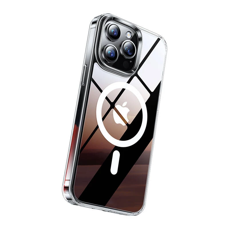 Capa protetora magnética Torras GUARDIAN para iPhone 15 Pro Clear Diamond-Finish