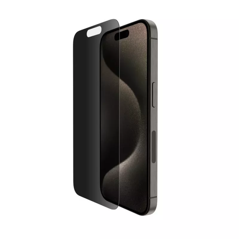 Película de proteção de ecrã de privacidade Belkin OVA169HQ para iPhone 16 Pro antibacteriana resistente a choques