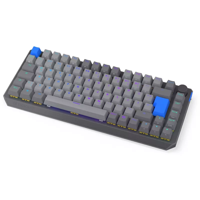 Teclado mecânico sem fios compacto 75% ENDORFY Thock V2 com interruptores amarelos, Layout DE
