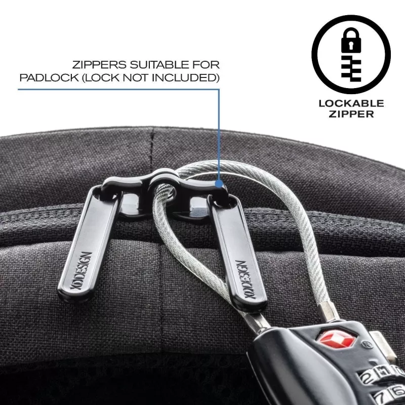 Mochila XD-Design Bobby Hero Small preto cinzento