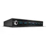 Hub USB 3.0 Lindy 7 portas metal, USB 3.2 Gen 1 (3.1 Gen 1) Type-A, 5000 Mbit/s, preto, 0,8 m, 185 mm, 75 mm