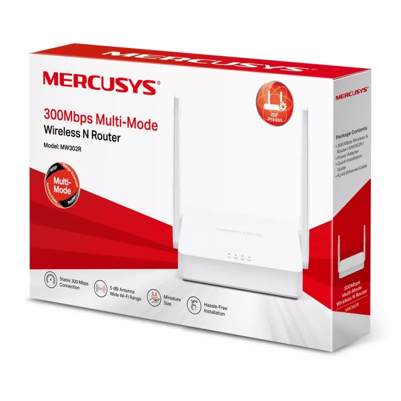 Router wireless Mercusys MW302R Fast Ethernet banda única (2,4 GHz) branco