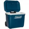 Coleman 50QT Xtreme geleira com rodas, azul, plástico, poliuretano (PU), preto, 47 l, 113 kg
