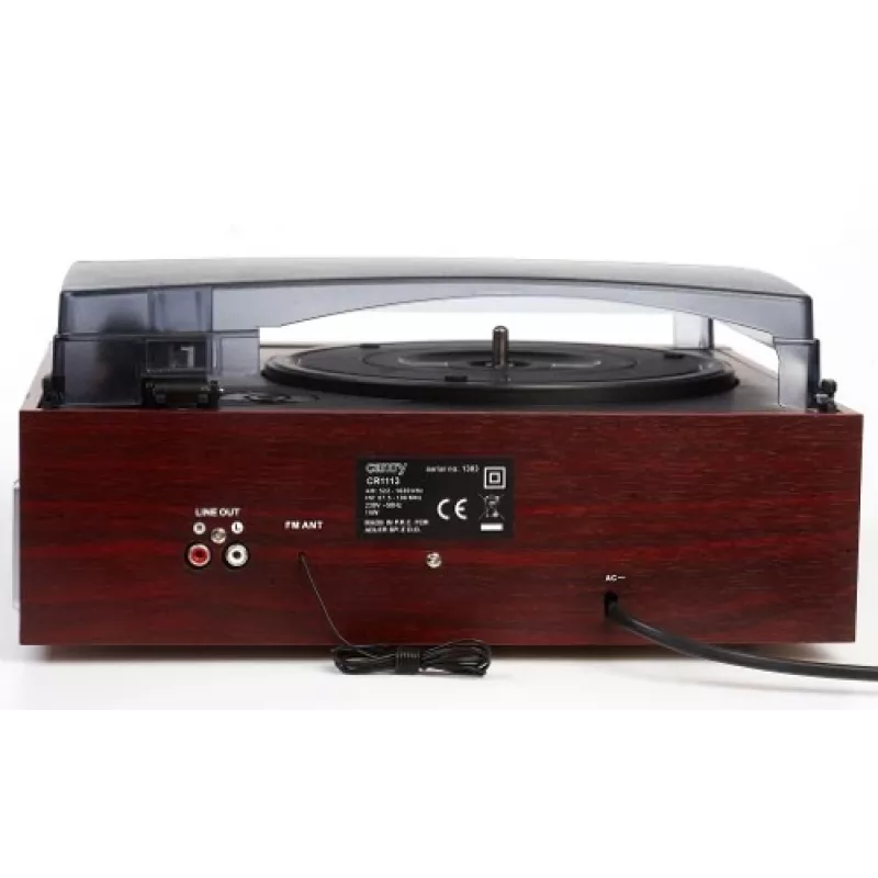 Camry Premium CR1113 gira-discos de correia com rádio, preto
