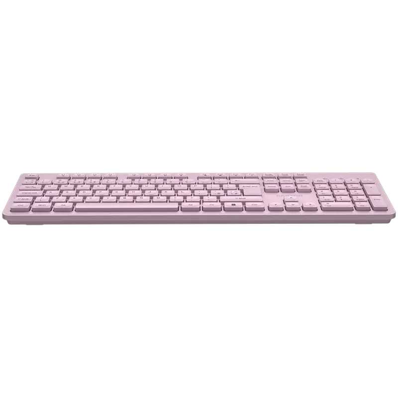 Teclado sem fios CANYON HKB-W01 — layout compacto rosa, teclas UK/US