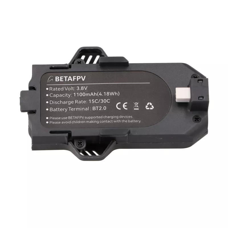 Conjunto de baterias para drone Aquila16 BetaFPV 15C 1100mAh pack de 2, 3,8V