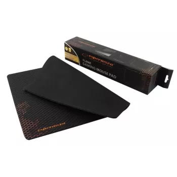 Tapete de rato ESPERANZA EA146R — tapete gaming de borracha 440 × 354 × 4 mm, base antiderrapante, preto/vermelho