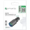 Carregador de telemóvel 4smarts 464458 preto cinzento para automóvel