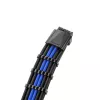 Kit de cabos para fonte de alimentação CableMod C-Series PRO ModMesh 12VHPWR StealthSense preto/azul com sleeve