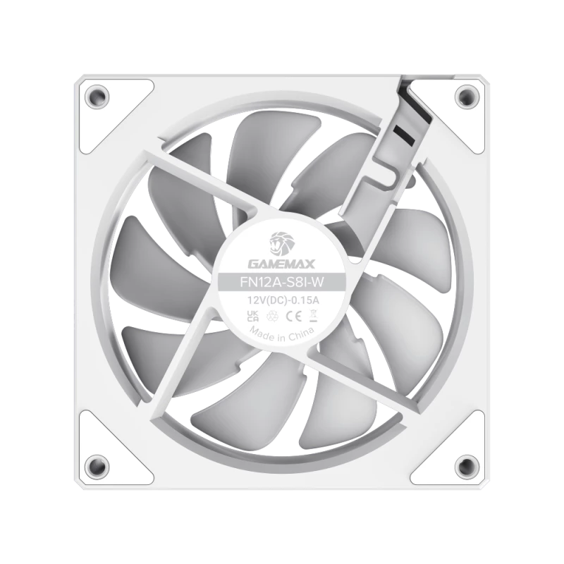 Gamemax | Ventoinha de caixa | FN12A-S8I | Branco