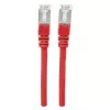 Cabo de rede patch Intellinet, Cat6, 0,5 m, vermelho, cobre, S/FTP, LSOH / LSZH, PVC, RJ45, contactos banhados a ouro, bainha de proteção contra dobras, com bainha, garantia vitalícia