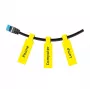 Etiquetas térmicas NIIMBOT 12,5×74+35 mm, rolo com 65 etiquetas, amarelo