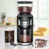 Moinho de café com mós cónicas Rommelsbacher EKM 400 — mós cónicas em aço inoxidável, 35 graus de moagem, 12 doses, recipiente de 130 g