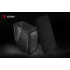 Caixa de PC SAVIO Noctis Flow — Cube Mini-ITX/Micro-ATX/ATX, 3x120 mm à frente, 1x120 mm atrás, 2x3,5 polegadas + 3x2,5 polegadas baías, vidro temperado