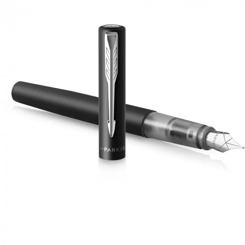 Caneta de tinta permanente Parker Vector XL sistema de cartuchos preta 1 unid.