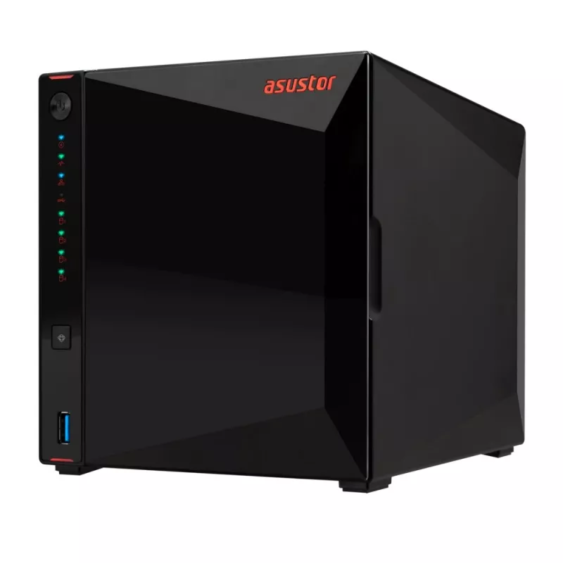 Servidor NAS/armazenamento Asustor AS5404T Intel® Celeron® N5105 4 GB DDR4 0 TB ADM preto
