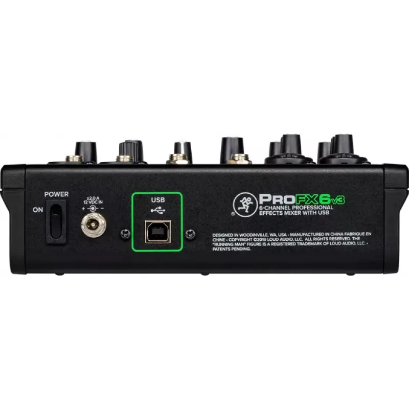 Misturadora Mackie ProFX6v3 misturadora analógica compacta de 6 canais com interface USB