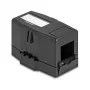 Delock 85840 Caixa Keystone vazia, 1 porta, com base magnética, preto