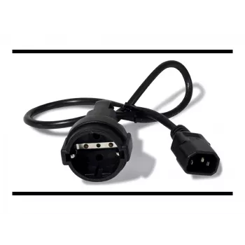 Cabo de alimentação APC AP9880 preto 0,6 m conector fêmea C14 CEE7/7