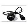 Cabo de alimentação APC AP9880 preto 0,6 m conector fêmea C14 CEE7/7
