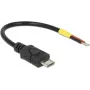 Cabo USB DeLOCK 82697 Micro-USB B 0,1 m preto