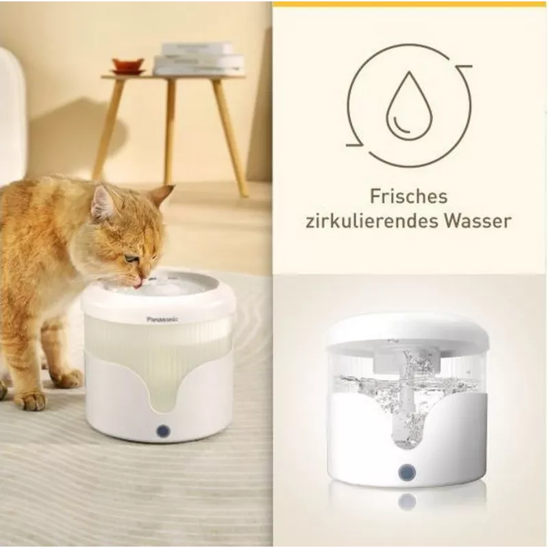 Panasonic CP-JNW01CW fonte inteligente para animais de estimação, 1,9 l, 35 dB, branca