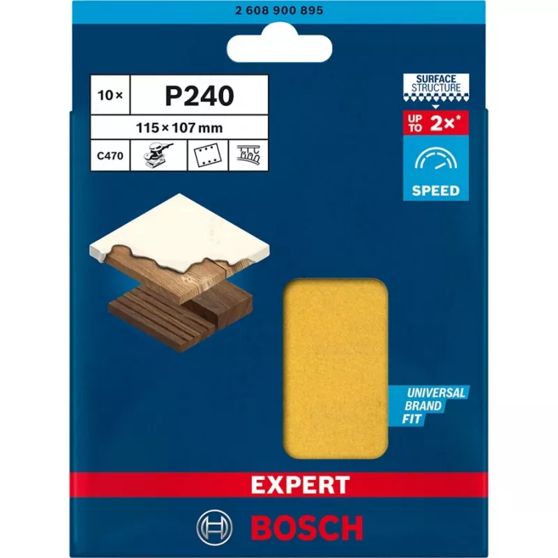 Bosch 2 608 900 895 ferramenta rotativa acessório de lixa/abrasivo madeira folha de lixa