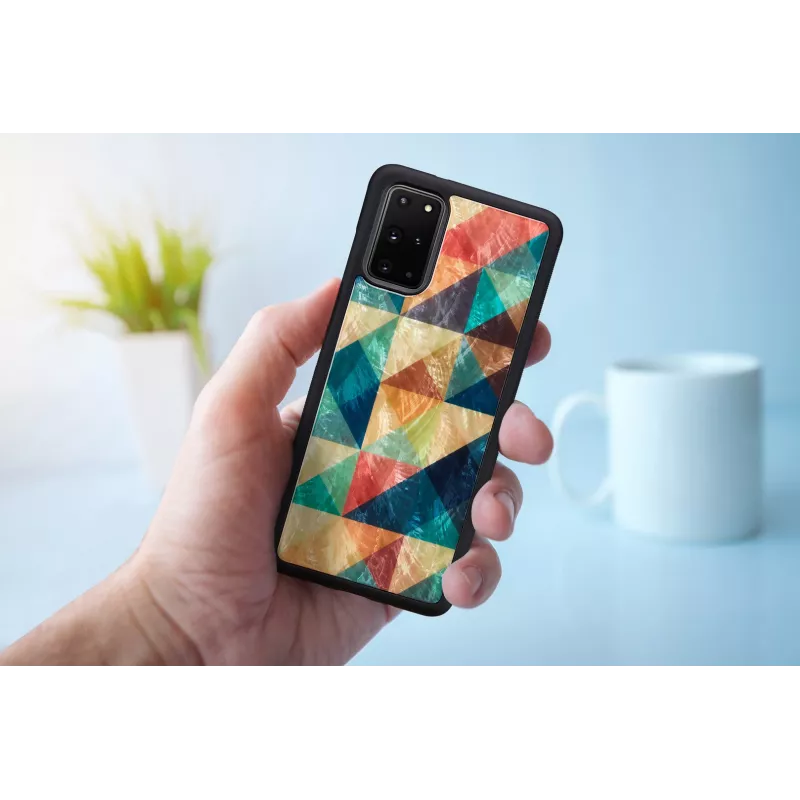Capa de proteção iKins para Samsung Galaxy S20+ Mosaico preto