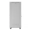 Armário rack LANBERG FF01-8047-12SL 47U 800x1000 mm cinzento com portas frontal e traseira de vidro e espaço para painel LCD