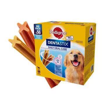 Snacks de higiene dentária para cães Pedigree Denta Stix 2,16 kg – Adulto, vaca e frango, raças Maxi/grandes